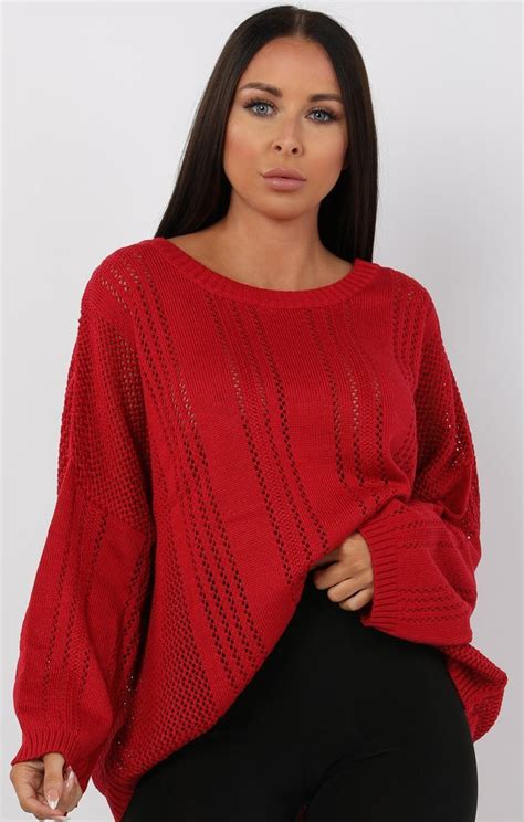 fine knit oversized jumper